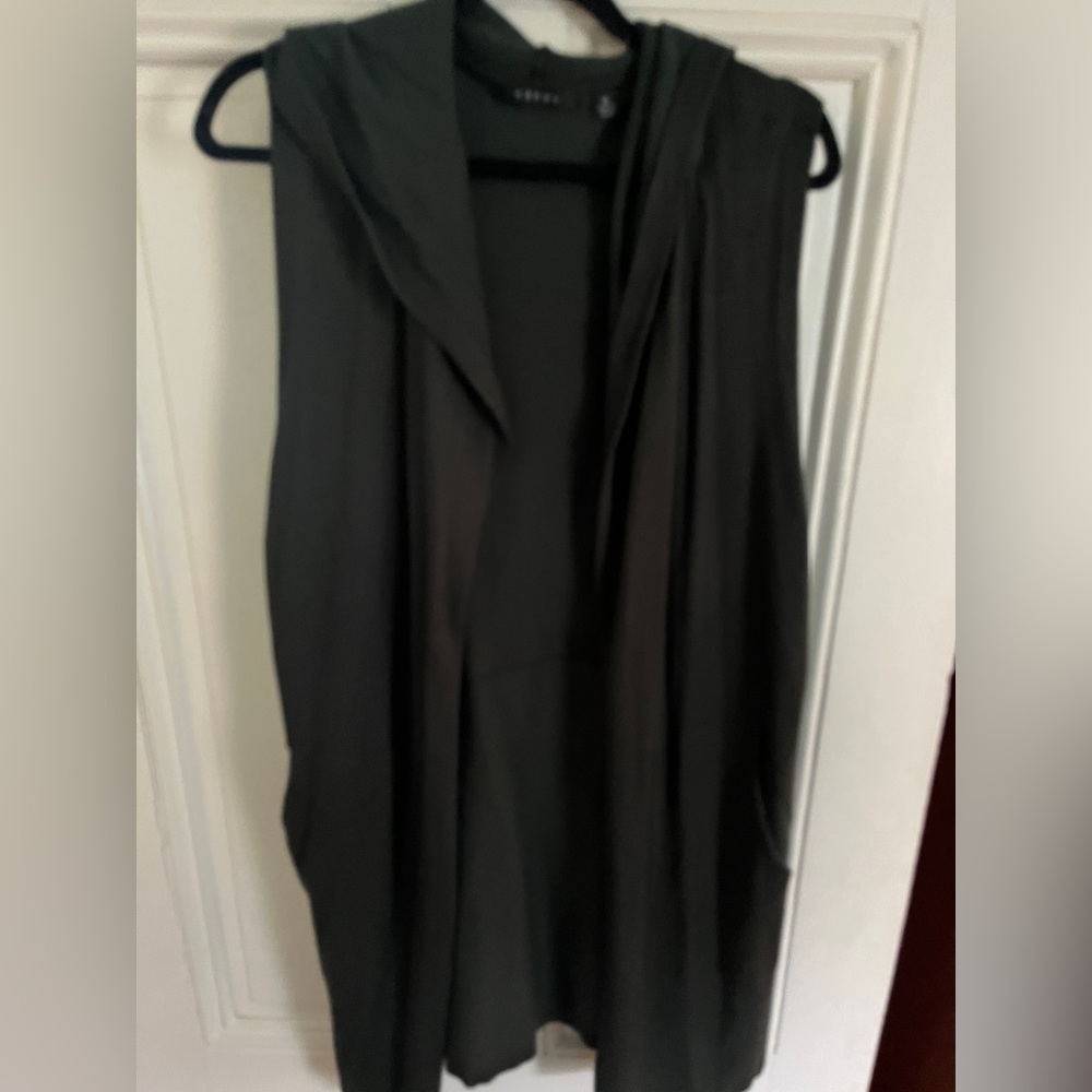 Cyrus Deep Olive Sleeveless Sweater